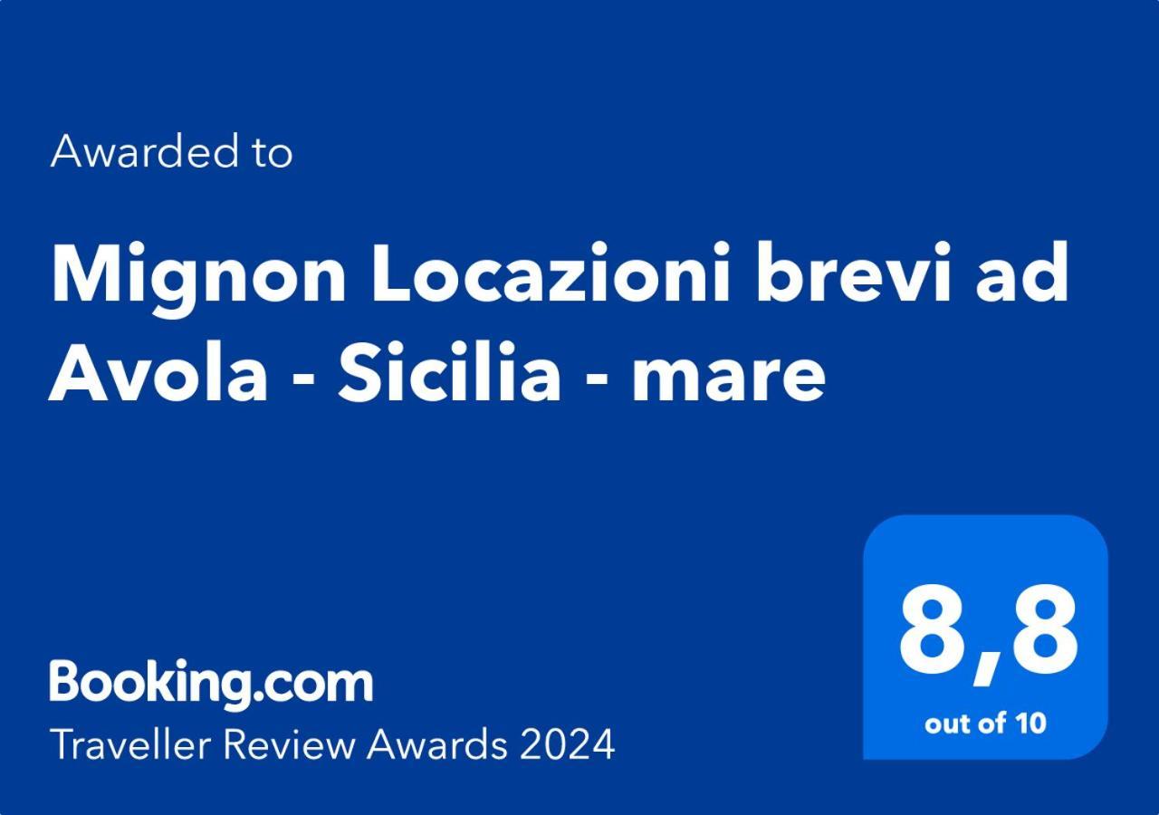 Mignon Locazioni Brevi Ad Avola - Sicilia - Mare Apartment Екстериор снимка